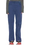 The Row Tarley Straight-leg Trousers In Blue