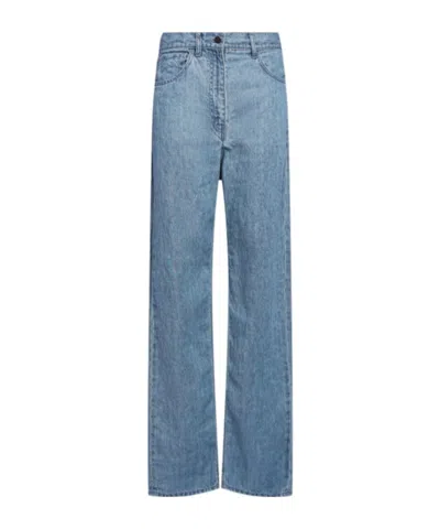 The Row Tarley Straight Jeans In Blue