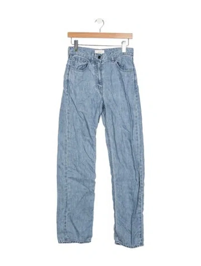Pre-owned The Row Tarley Straight Leg Jeans In Blue