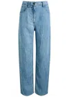 The Row Tarley High-rise Straight-leg Jeans In Denim