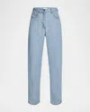 The Row Eglitta Straight Leg Washed Jeans In Bleached