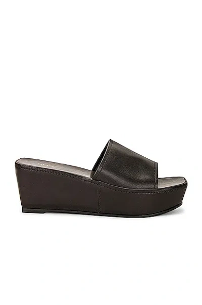 The Row Tate Slide Sandal In Black