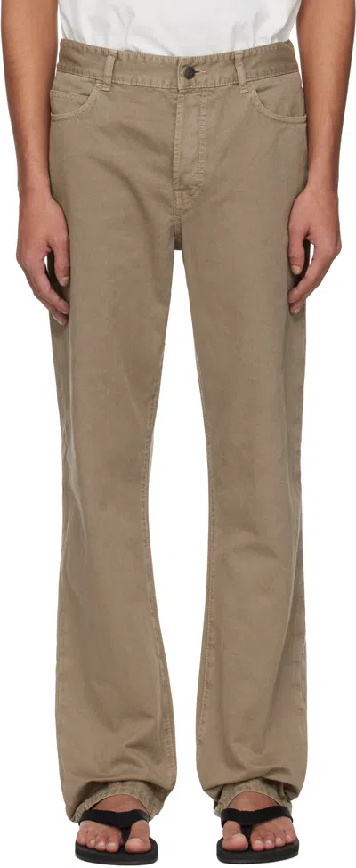THE ROW TAUPE CARLISLE JEANS