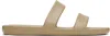 The Row Foam Rubber Dual-band Slide Sandals In Neutral
