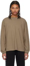 The Row Pullover Kirk Aus Baumwoll-jersey In Taupe