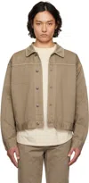 The Row Taupe Marcus Jacket In Tau Taupe