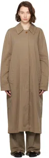 The Row Rocco Cotton And Cashmere-blend Twill Trench Coat In Brown