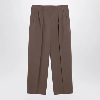 THE ROW THE ROW TAUPE TROUSERS