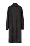 The Row Tavishina Single-breasted Coat In Black