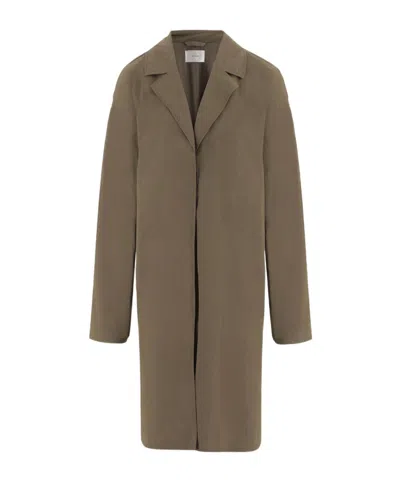 The Row Technical Fabric Coat In Brown