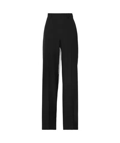 The Row Telemaco Wool Tapered Trousers In Black
