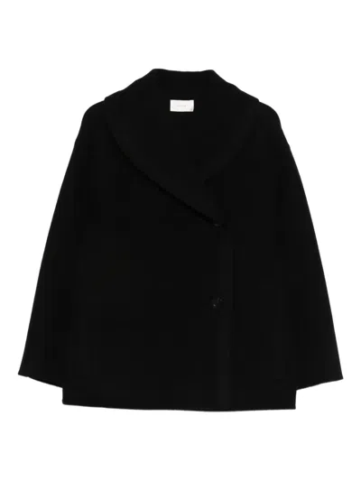 The Row Temur Shawl-collar Coat In Black