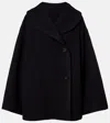 The Row Temur Virgin Wool Peacoat In Black