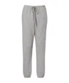The Row Teo Cashmere And Cotton Sweatpants In Gray