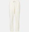 The Row Teo Cotton And Cashmere Sweatpants In White