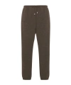 The Row Teo Drawstring Sweatpants In Brown