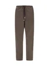 The Row Teo Sweatpants In Brown Melange