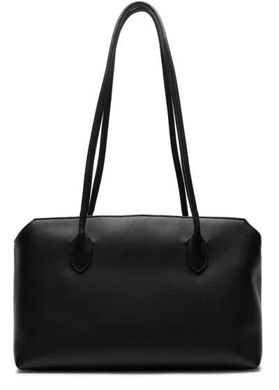 The Row Terrase Leather Shoulder Bag In Black