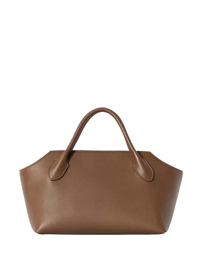 The Row Terrasse Bauletto Tote Bag In Brown