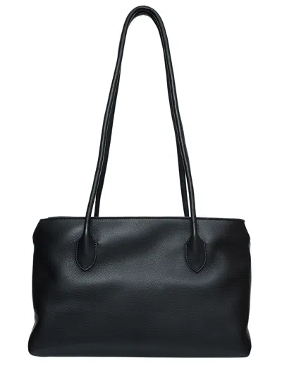 The Row Terrasse Leather Bag In Black