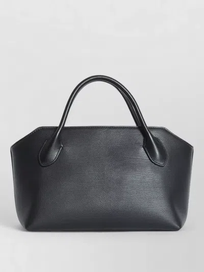 The Row Terrasse Shoulder Bag Cut Out Corners In Black