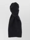 The Row Textured Fabric Scarf Soft Finish In Black