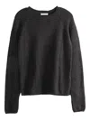 The Row Textured Long-sleeve Jumper In Gray