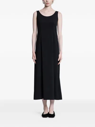 The Row Teza Midi Dress In Black