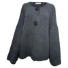 The Row Th E Row Buttoned Cardigan In Grey Cashmere In Grey