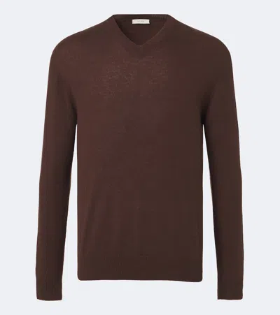 The Row Thamm Cashmere Sweater In Brown