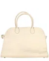 The Row Margaux 15 Buckled Textured Handbag In Cream Leather (authentic Pre-loved)