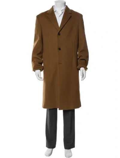 Pre-owned The Row Thiago Coat Wool Overcoat In Brown