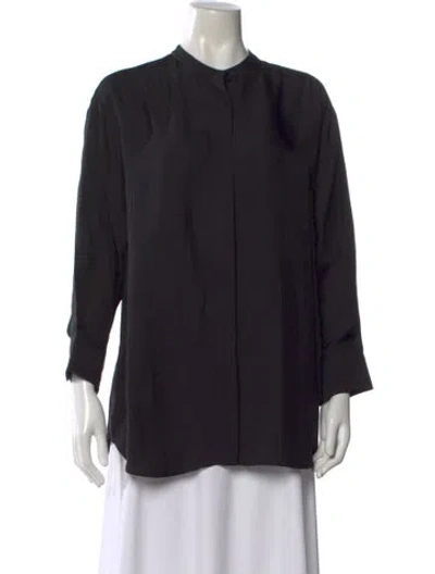 Pre-owned The Row Three-quarter Sleeve Top In Black