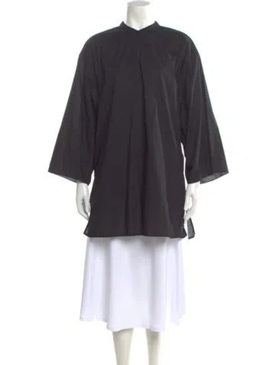 Pre-owned The Row Three-quarter Sleeve Tunic In Black