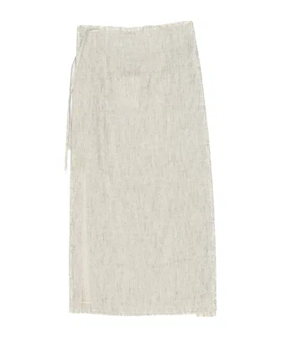 The Row Tie-waist Skirt In Neutral