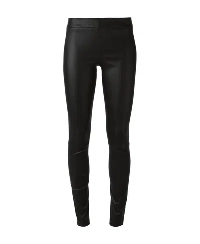 The Row Tight-fitting High-waist Pants In Black
