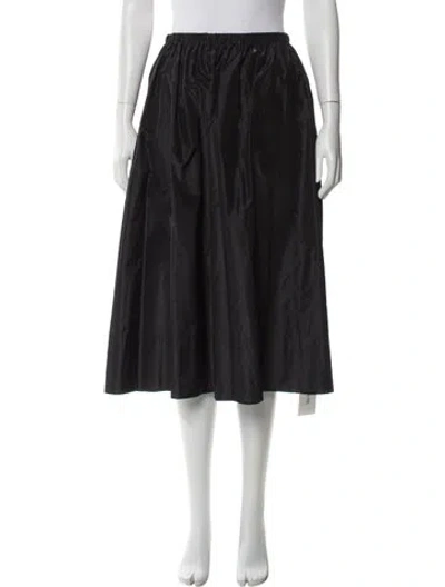 Pre-owned The Row 'tilia' Midi Length Skirt In Gray