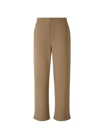 The Row Time Cotton Trousers In Brown