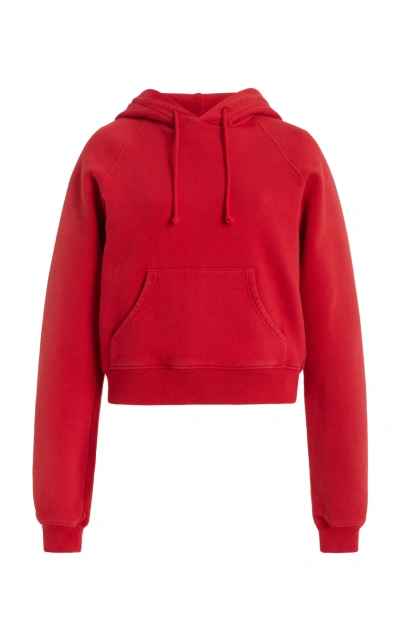 The Row Timmi Cotton-blend Hoodie In Red