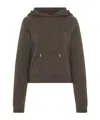 The Row Timia Sweatshirt In Cotton And Cashmere In Brown