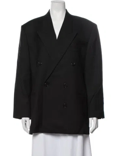Pre-owned The Row Timoty Jacket Virgin Wool Blazer W/ Tags In Black