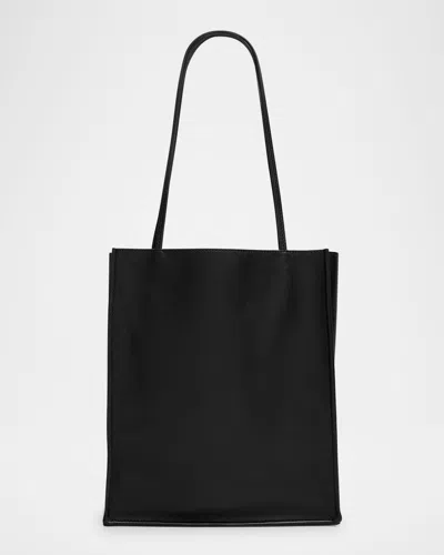 The Row To Go Large Tote Bag In Napa Leather In Bas Black Ans
