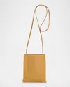 The Row To Go Small Crossbody Bag In Napa Leather In Bans Beige Ans