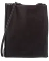 The Row To Go Small Suede Crossbody In Black