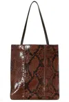 The Row To Go Tote Large Mix In Brown