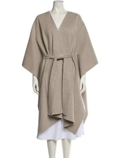 Pre-owned The Row Toba Coat Virgin Wool Coat In Neutral