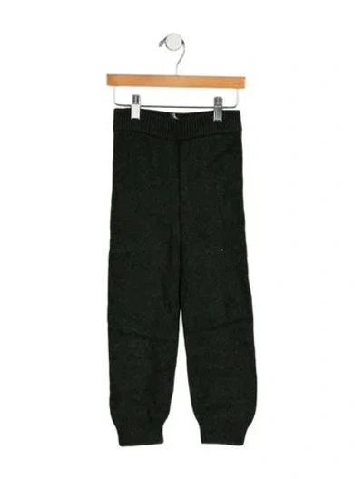 Pre-owned The Row Babies' Toddler Girls' Cashmere Jogger Pants In Green