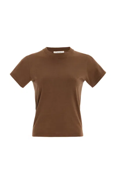 The Row Tori Cotton-jersey T-shirt In Neutral