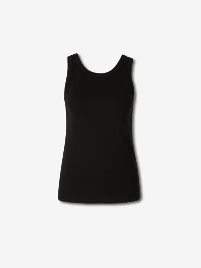 The Row Frankie Organic Cotton-jersey Tank In Black
