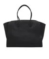 The Row Marlo Grained Leather Tote Bag In Black